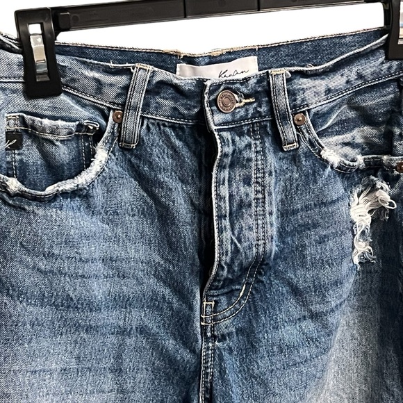 Disstressed Light Blue Denim Jeans - Picture 5 of 12